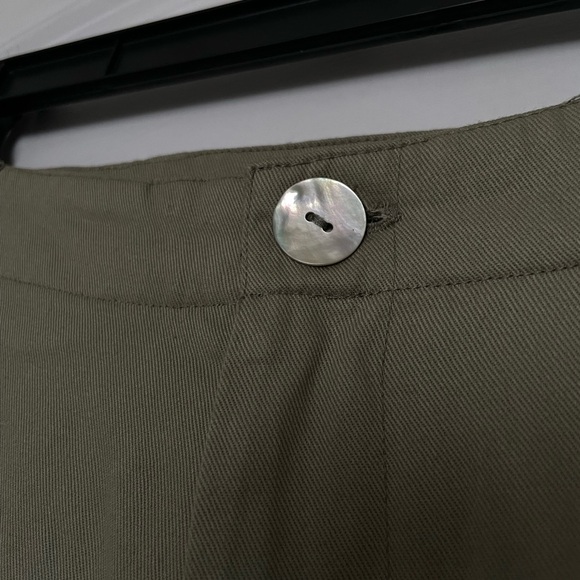 Acacia Dublin pants moss green raw hem cotton S Small - Picture 5 of 13